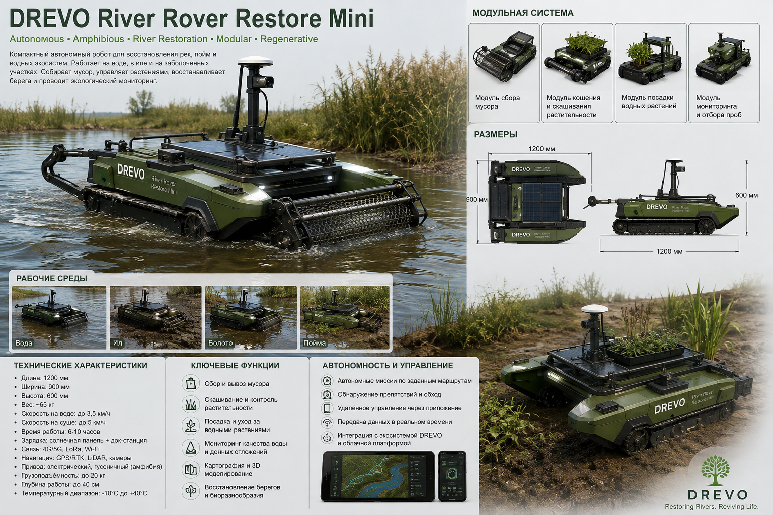 DREVO River Rover Restore Mini